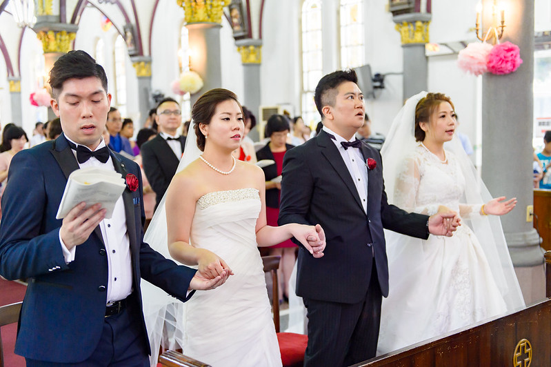 [高雄婚攝] Alan＆Nana  婚禮紀錄｜玫瑰聖母教座｜寒軒國際大飯店