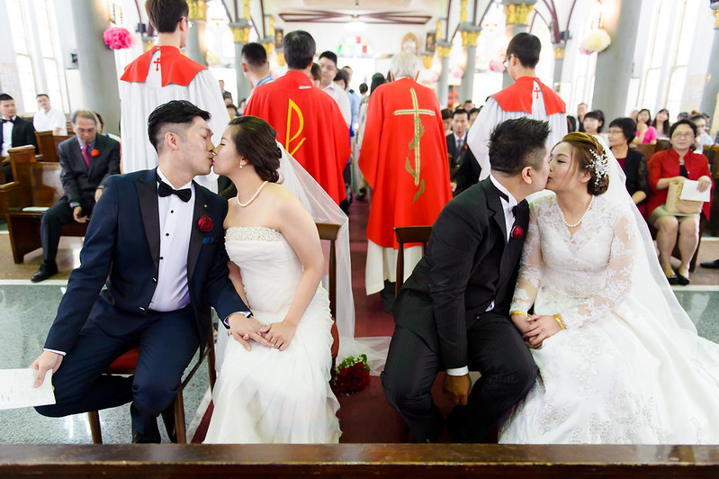 [高雄婚攝] Alan＆Nana  婚禮紀錄｜玫瑰聖母教座｜寒軒國際大飯店