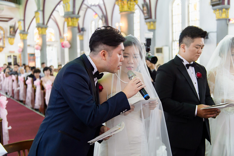 [高雄婚攝] Alan＆Nana  婚禮紀錄｜玫瑰聖母教座｜寒軒國際大飯店