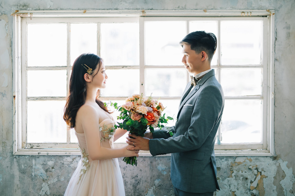 [自助婚紗] 奎元＆哲甄｜三文攝影棚｜漁光島｜奇美博物館